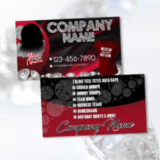 BLING BUSINESS CARD DESIGN - 2 SIDED *DESIGN ONLY NO PRINT