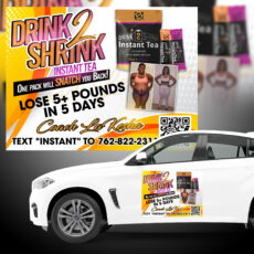 DRINK2SHRINK CAR MAGNET DESIGN