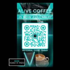 ALIVE COFFEE - QR Flyer